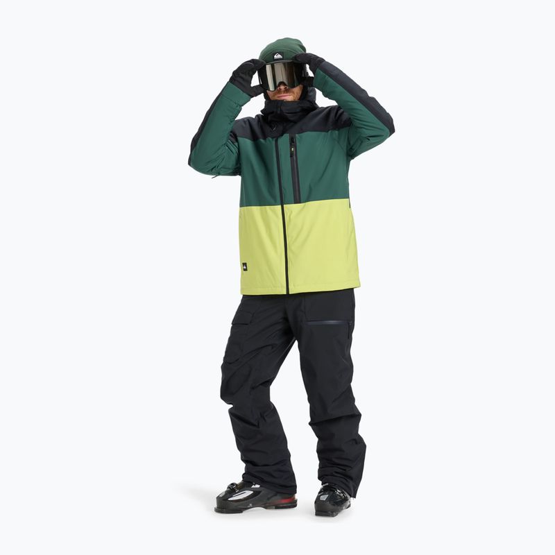 Pánska snowboardová bunda Quiksilver Sycamore Block 20K dark ivy 2