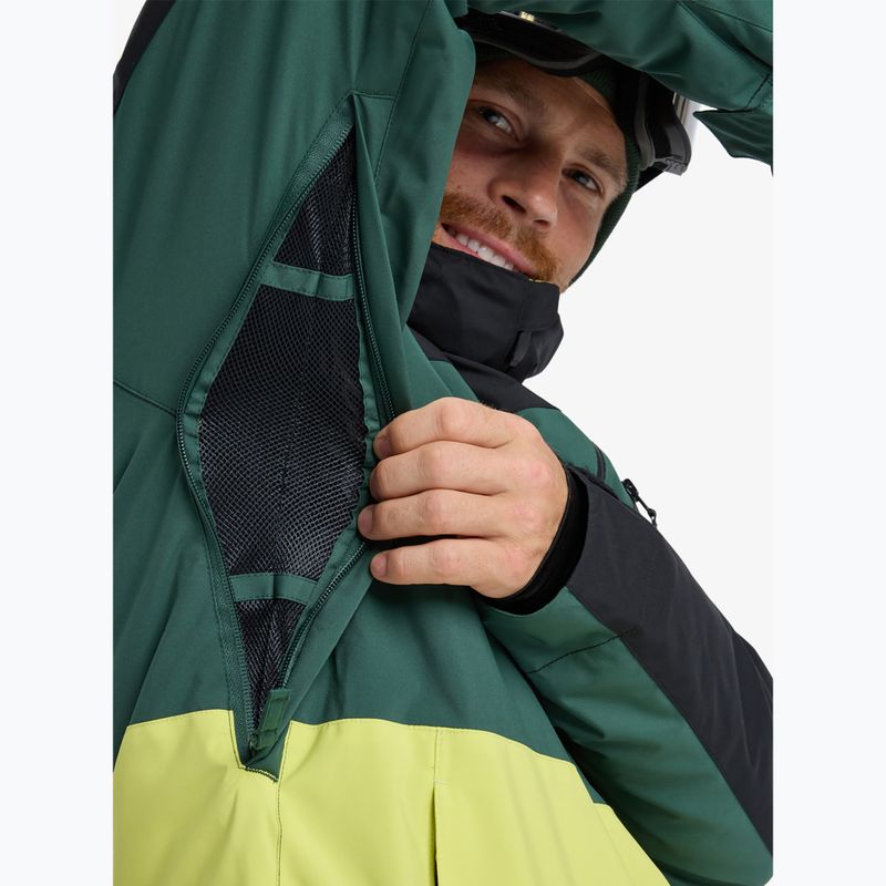 Pánska snowboardová bunda Quiksilver Sycamore Block 20K dark ivy 9