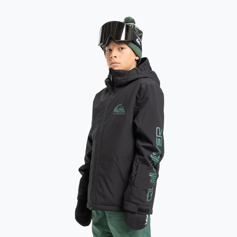 Detská snowboardová bunda Quiksilver Mission true black 4