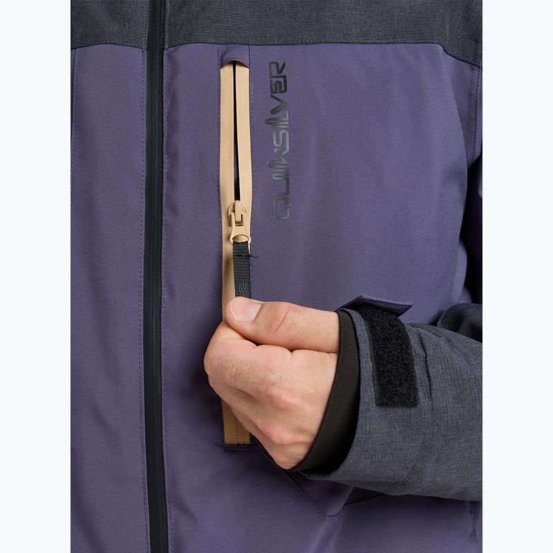 Pánska snowboardová bunda Quiksilver Dawson graystone 8