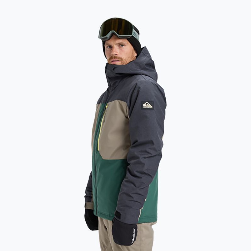 Pánska snowboardová bunda Quiksilver Dawson trekking green 4