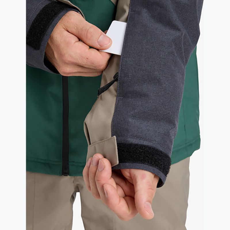 Pánska snowboardová bunda Quiksilver Dawson trekking green 11