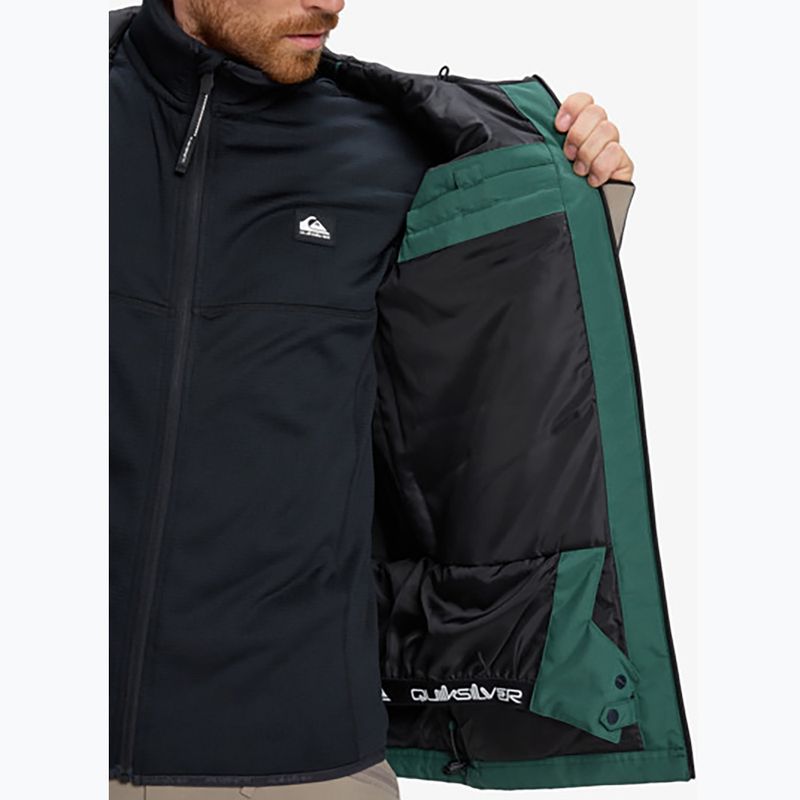 Pánska snowboardová bunda Quiksilver Dawson trekking green 13