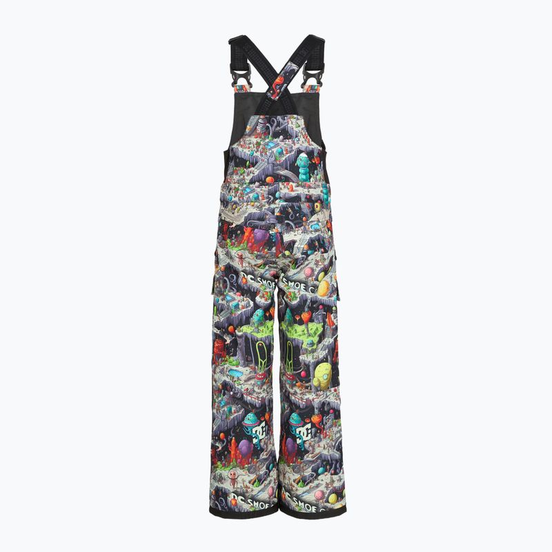 Detské snowboardové nohavice DC Roadblock Youth Bib outer world black 4