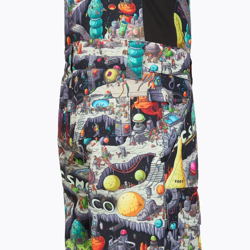 Detské snowboardové nohavice DC Roadblock Youth Bib outer world black 6
