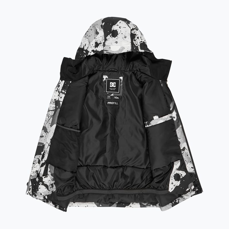 Detská snowboardová bunda DC Basis Print Youth outer world black 3