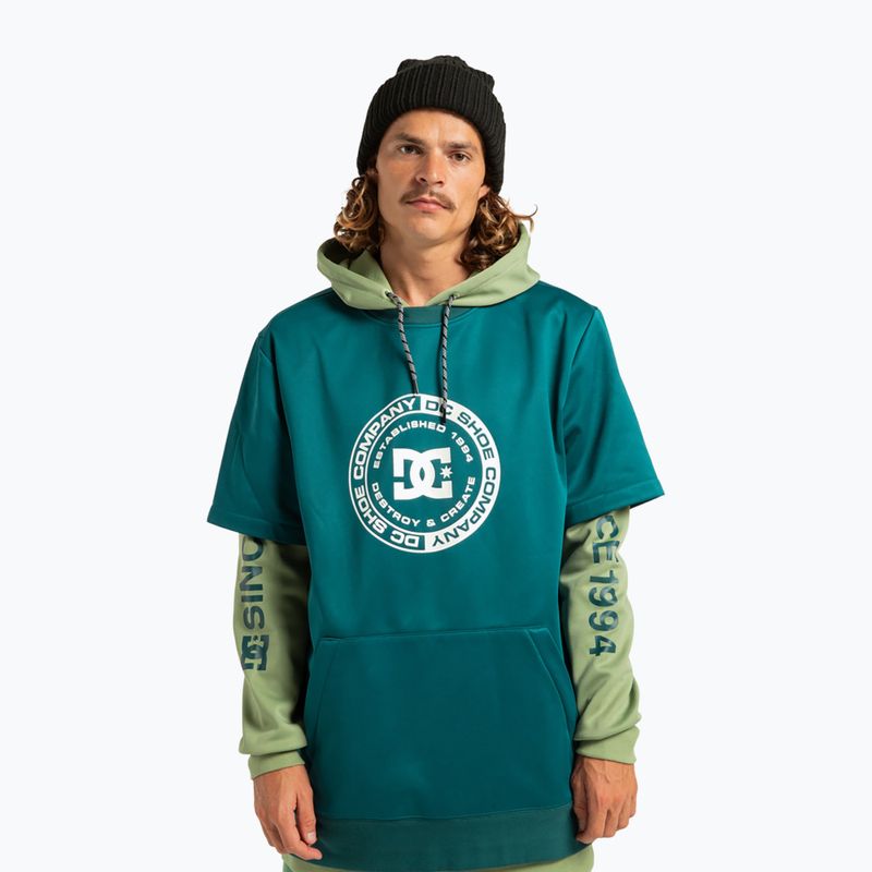 Pánska snowboardová mikina DC Dryden deep teal
