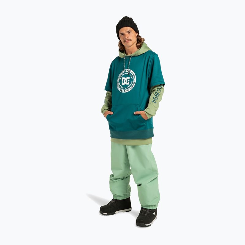 Pánska snowboardová mikina DC Dryden deep teal 2