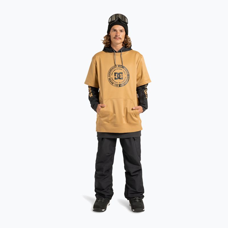 Pánska snowboardová mikina DC Dryden mustard gold 2