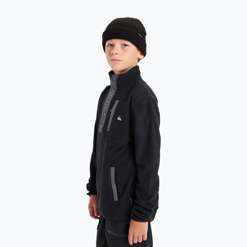 Detská fleecová mikina Quiksilver No Destination Half Zip black 4