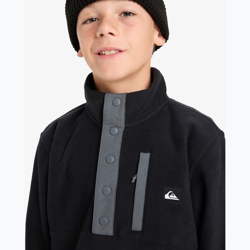 Detská fleecová mikina Quiksilver No Destination Half Zip black 5