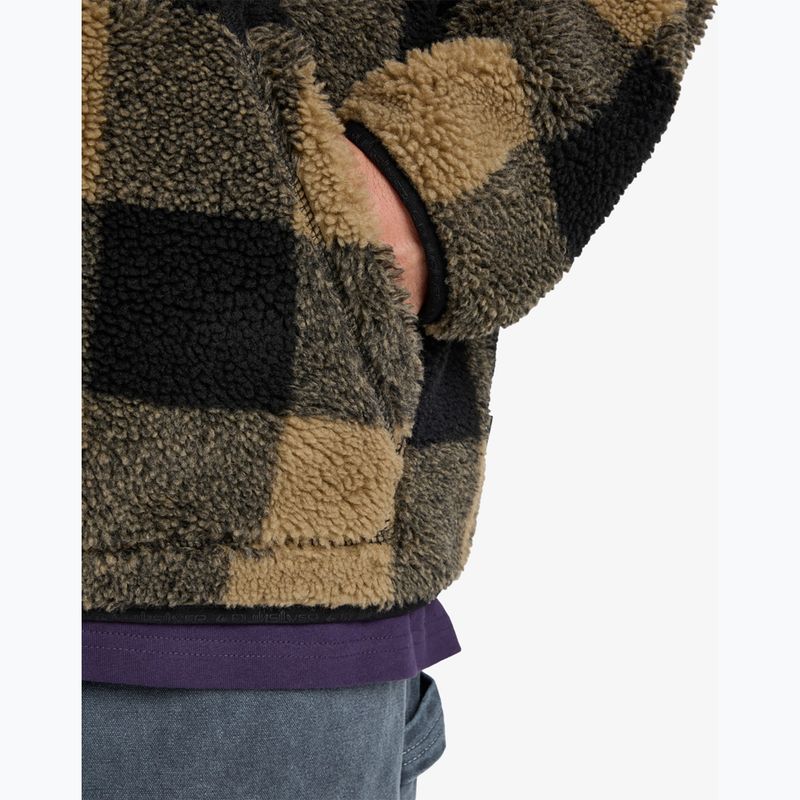 Pánska snowboardová mikina Quiksilver Mercury Woodlands Sherpa woodlands elmwood 6