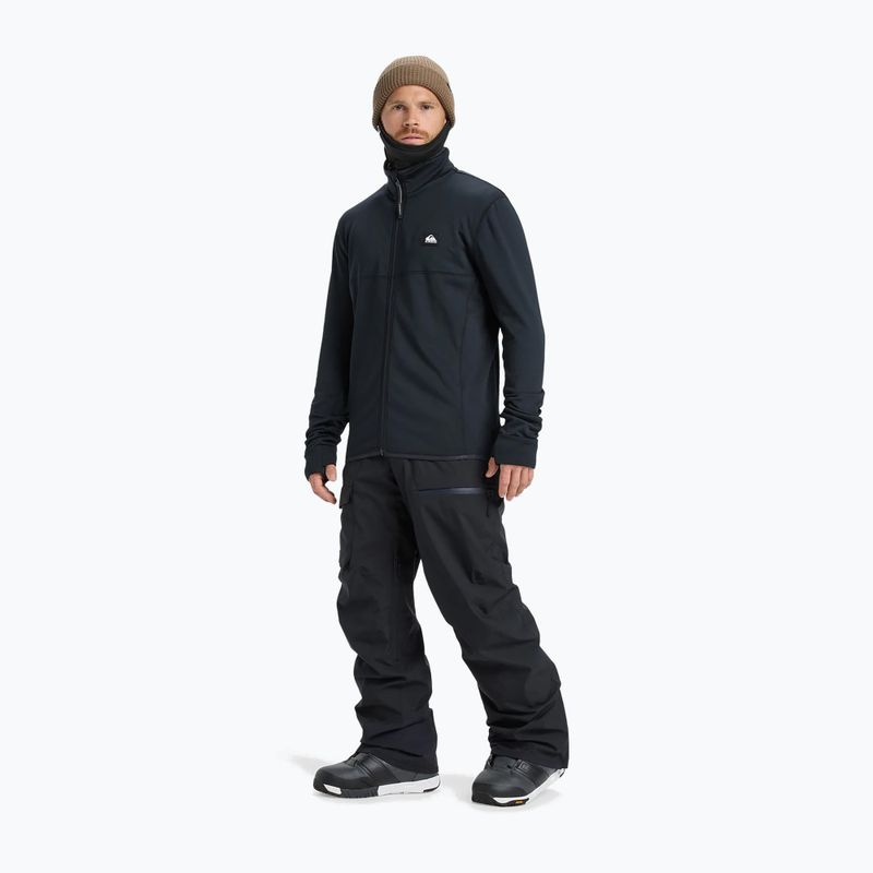 Pánska snowboardová mikina Quiksilver Steep Point Full Zip Fleece true black 2