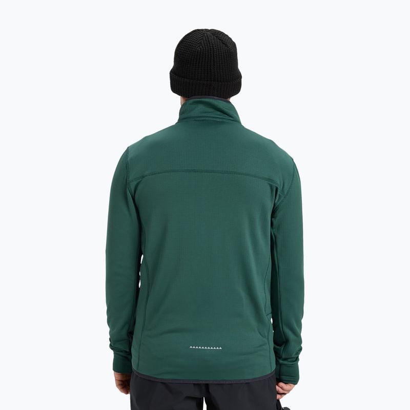 Pánska snowboardová mikina Quiksilver Steep Point Full Zip Fleece trekking green 3