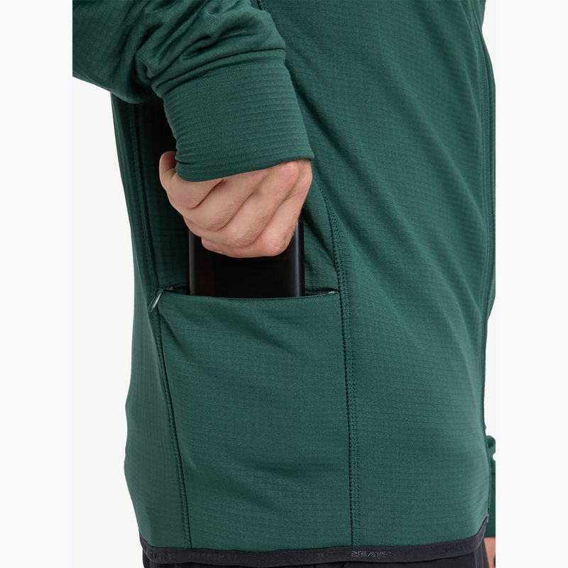 Pánska snowboardová mikina Quiksilver Steep Point Full Zip Fleece trekking green 5