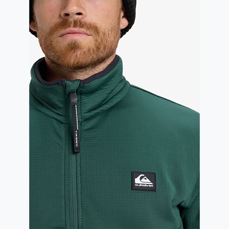 Pánska snowboardová mikina Quiksilver Steep Point Full Zip Fleece trekking green 7