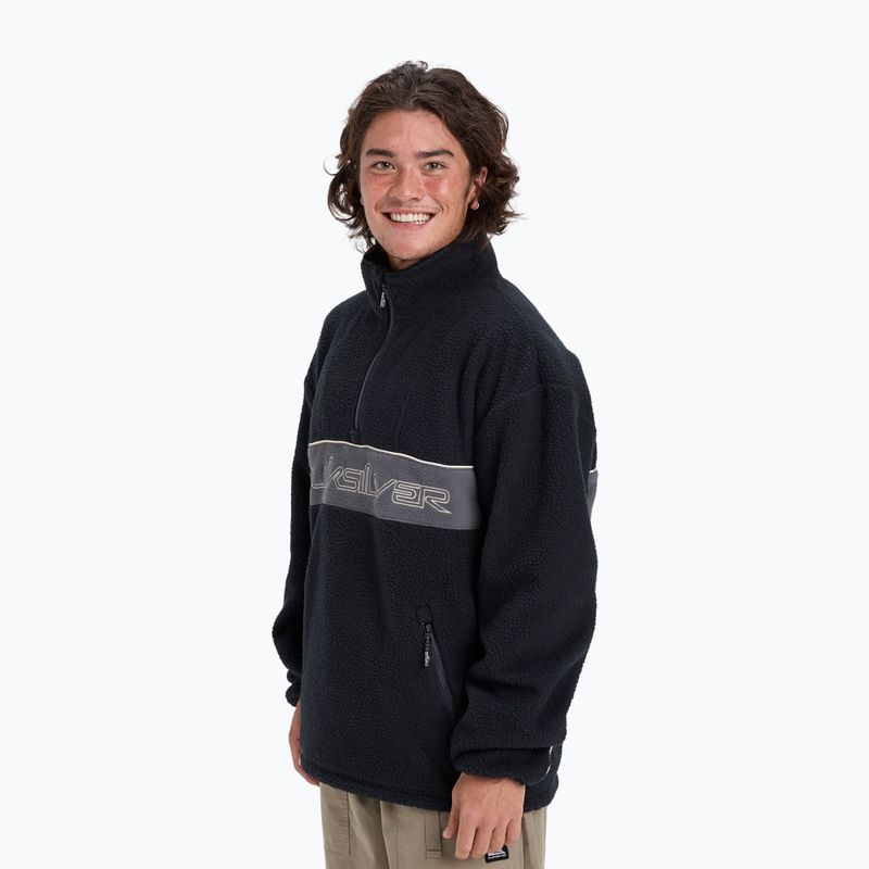 Pánska snowboardová mikina Quiksilver Omni Sherpa Half Zip black 4
