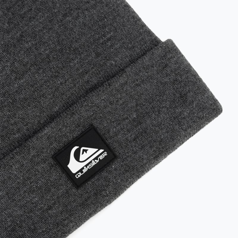 Pánska zimná čiapka Quiksilver Brigade Beanie dark grey heather 3