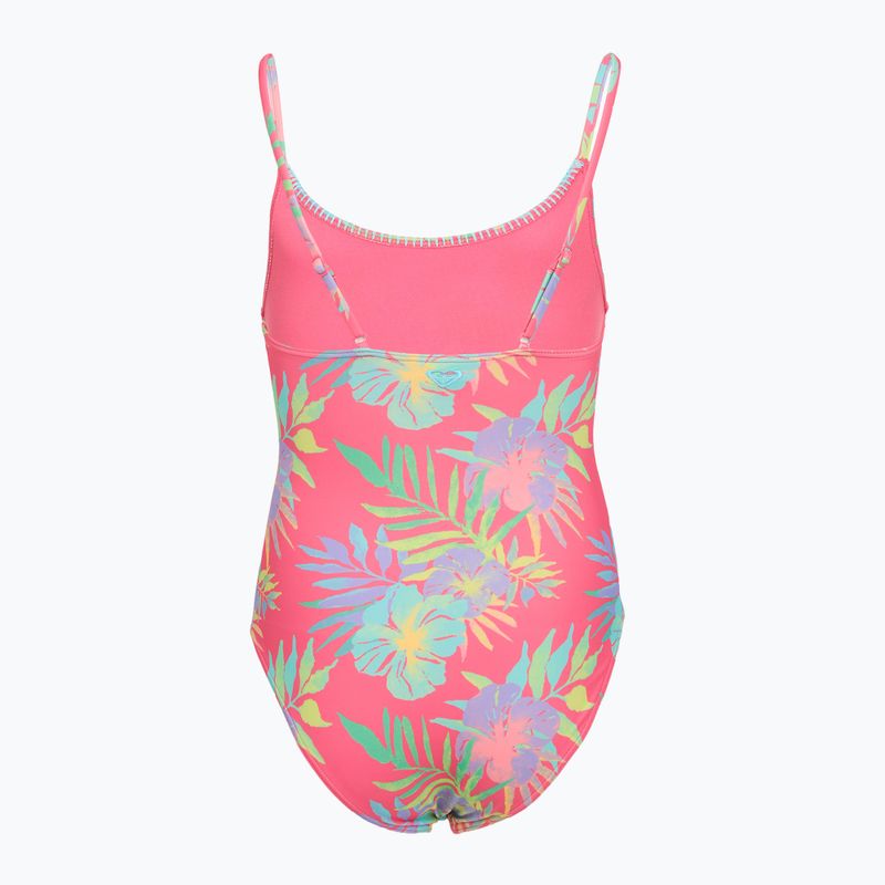 Detské jednodielne plavky ROXY Aquarella sangria sunset aquarella rg 2