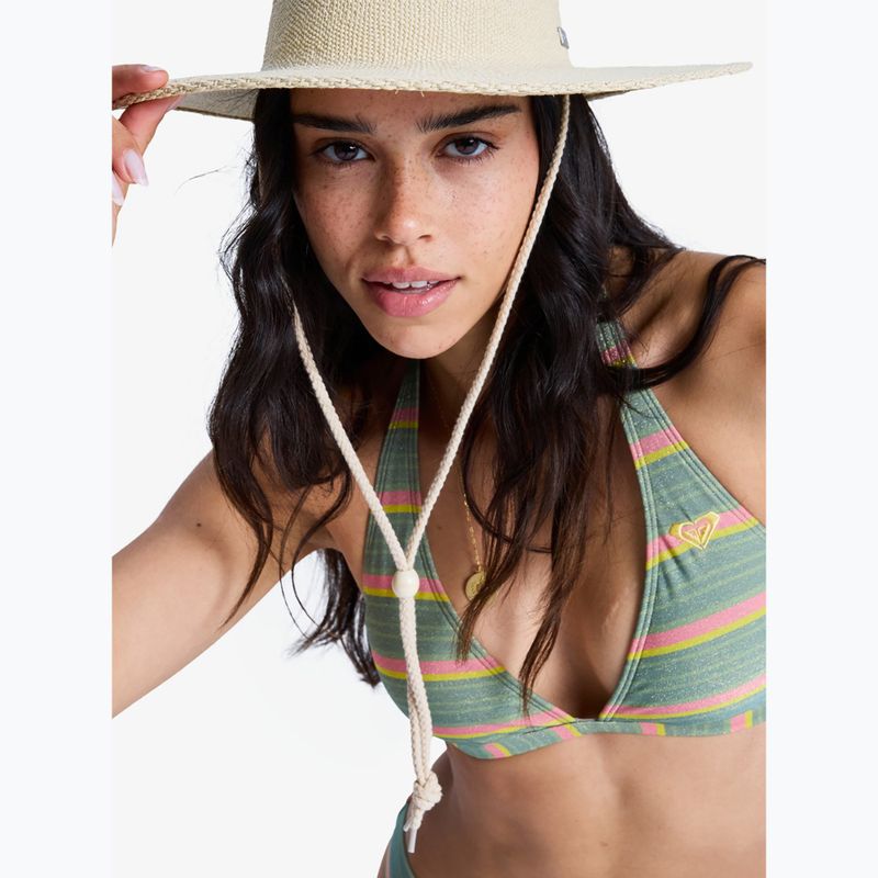 Horný diel plaviek ROXY Ocean Dreamer Fixed Tri oil green say it with stripes 6