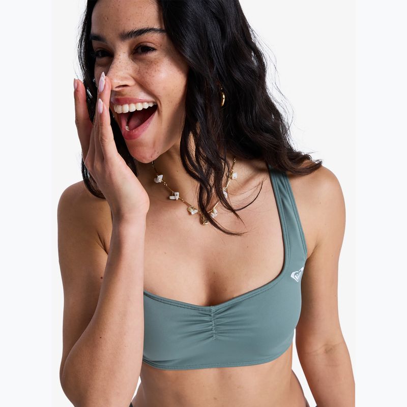 Horný diel plaviek ROXY Solid Essentials Bralette agave green 6