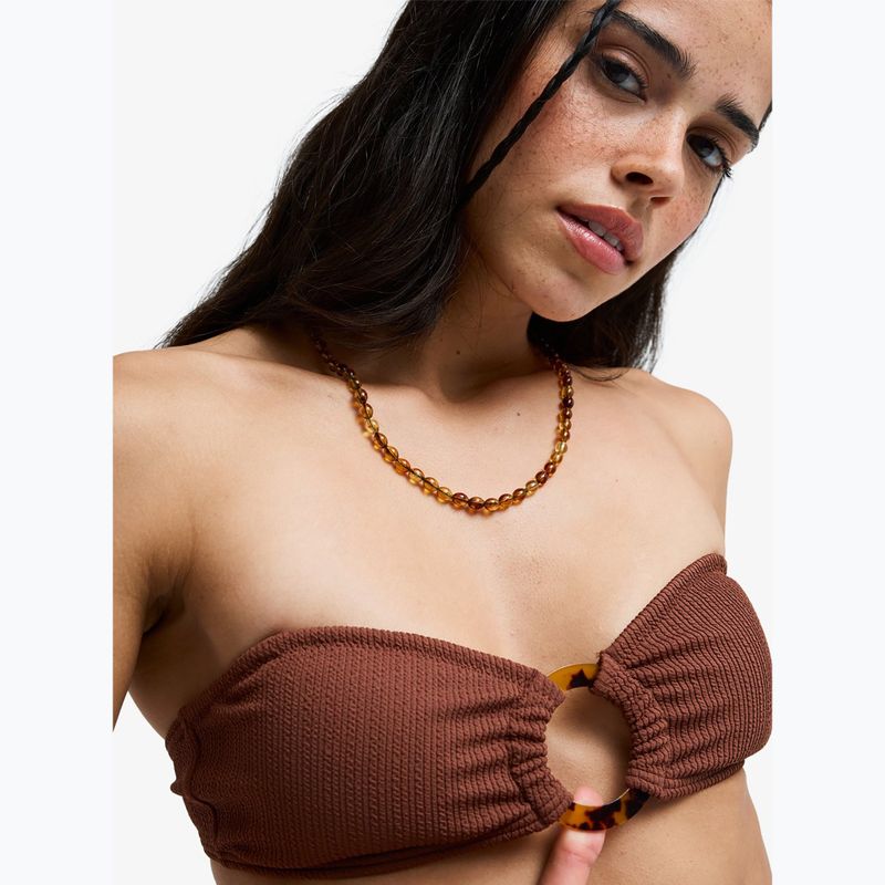 Horný diel plaviek ROXY Sunshine Bandeau cappuccino 7