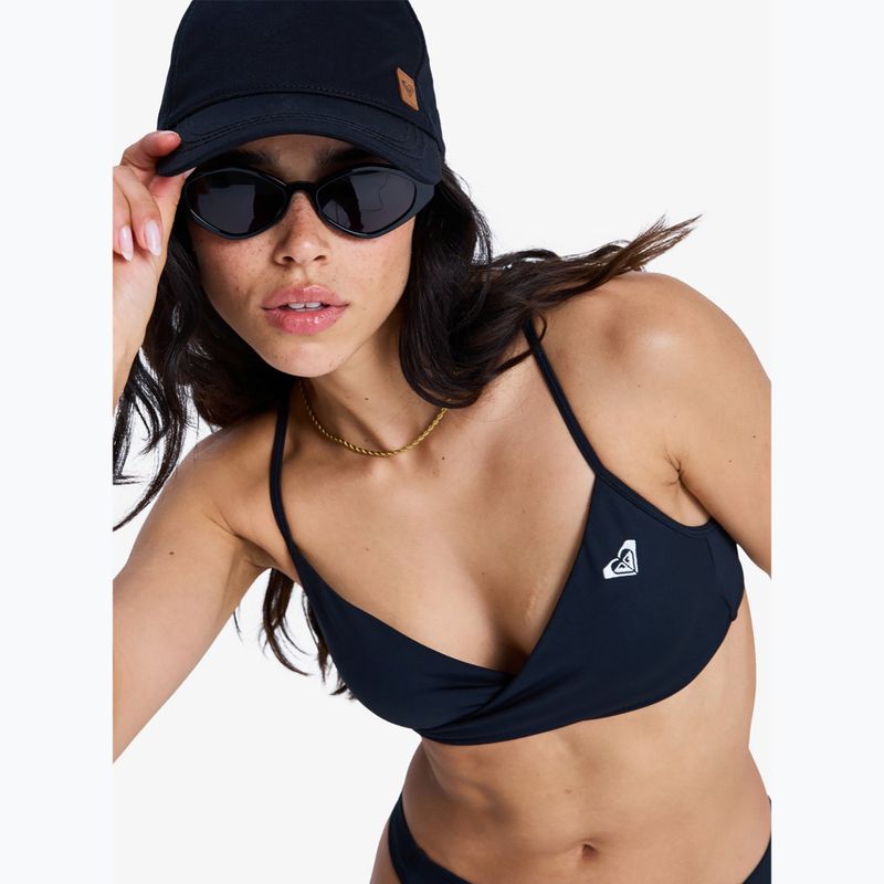 Horný diel plaviek ROXY Solid Essentials Wrap Bralette anthracite 5