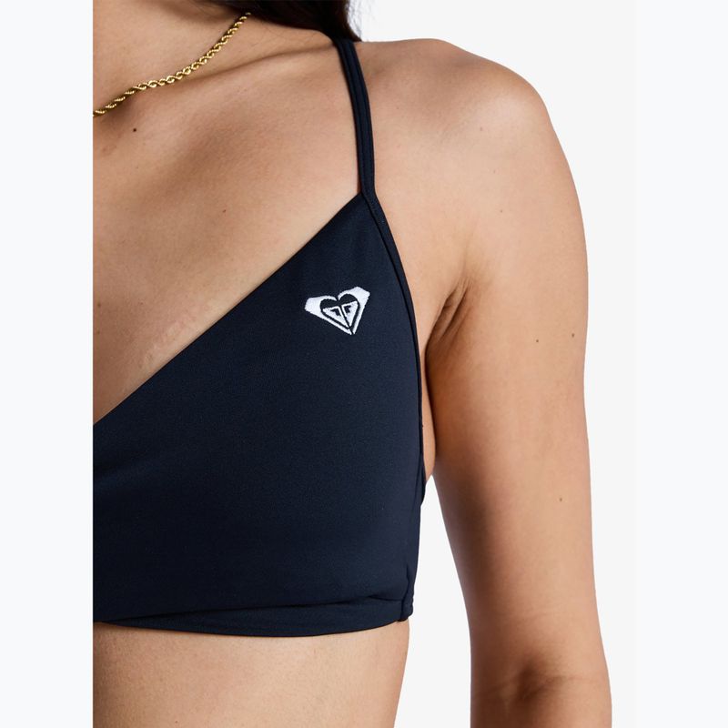 Horný diel plaviek ROXY Solid Essentials Wrap Bralette anthracite 6