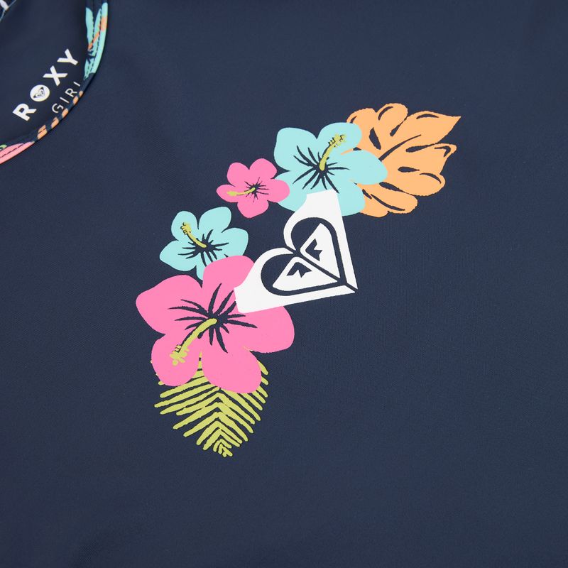 Dlhý rukáv + spodný diel plaviek ROXY Morning Flower Lycra Set mood indigo morning flowers 5