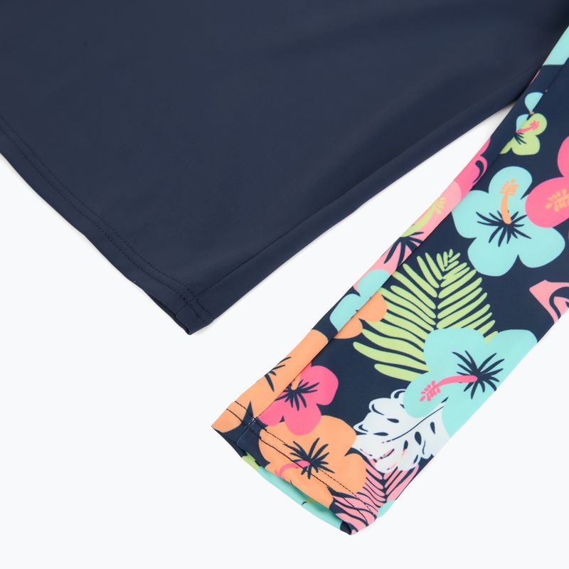 Dlhý rukáv + spodný diel plaviek ROXY Morning Flower Lycra Set mood indigo morning flowers 6