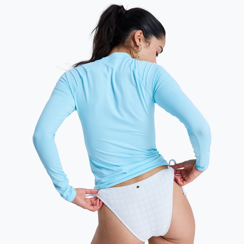 Dámske plavecké tričko longsleeve ROXY Whole Hearted tanager turquoise 3