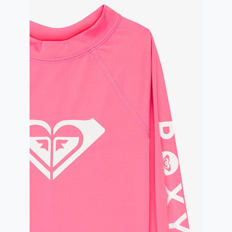 Detské plavecké tričko longsleeve ROXY Whole Hearted sangria sunset 3
