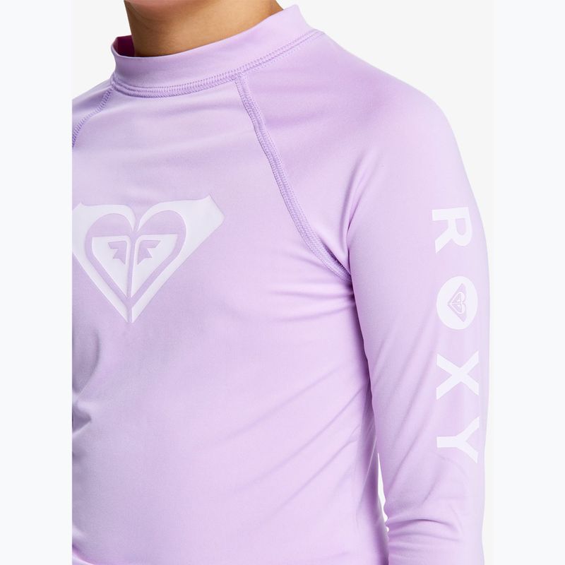 Detské plavecké tričko longsleeve ROXY Whole Hearted crocus petal 4