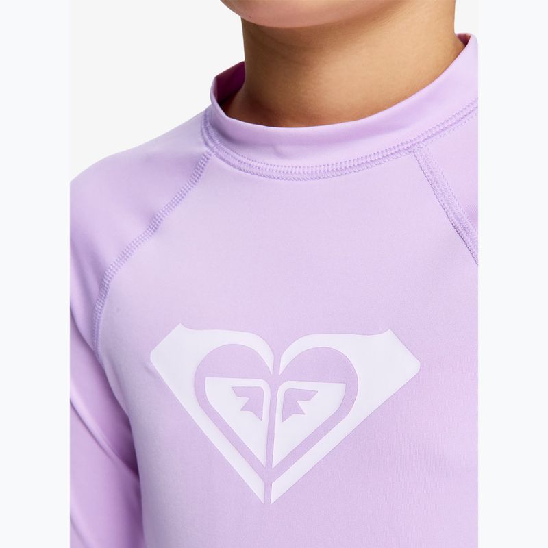 Detské plavecké tričko longsleeve ROXY Whole Hearted crocus petal 5