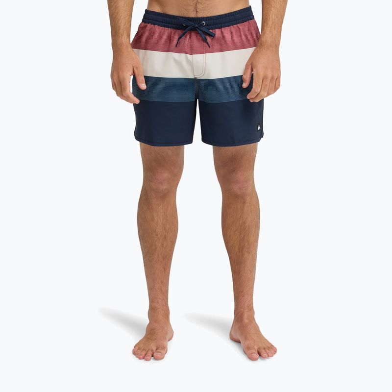 Pánske plavecké šortky Quiksilver Stretch Scallop Volley 16" dark navy tijuana 3
