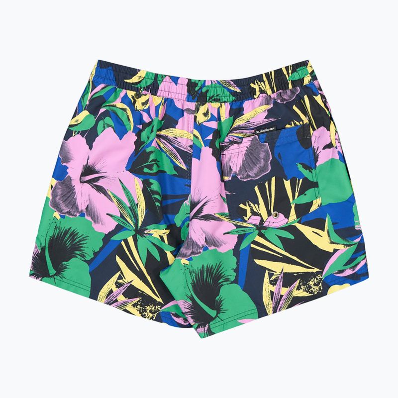 Pánske plavecké šortky Quiksilver Everyday Printed Volley 15" dark navy interact floral 2