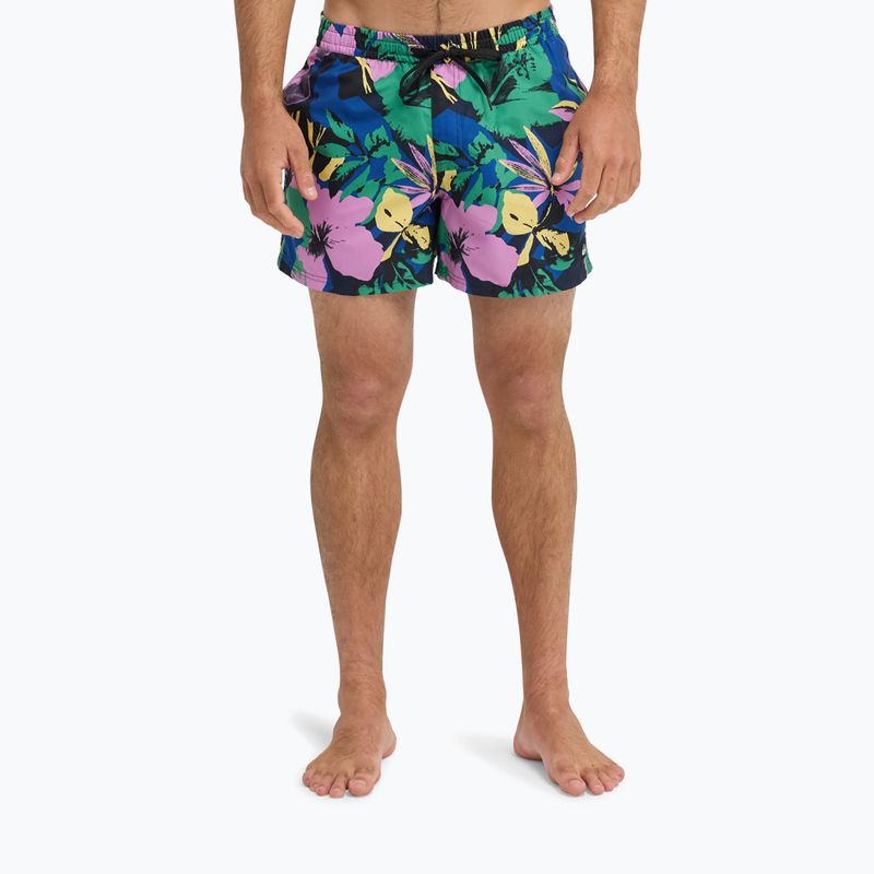 Pánske plavecké šortky Quiksilver Everyday Printed Volley 15" dark navy interact floral 3