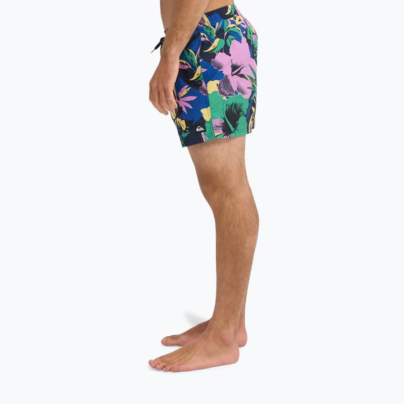 Pánske plavecké šortky Quiksilver Everyday Printed Volley 15" dark navy interact floral 6