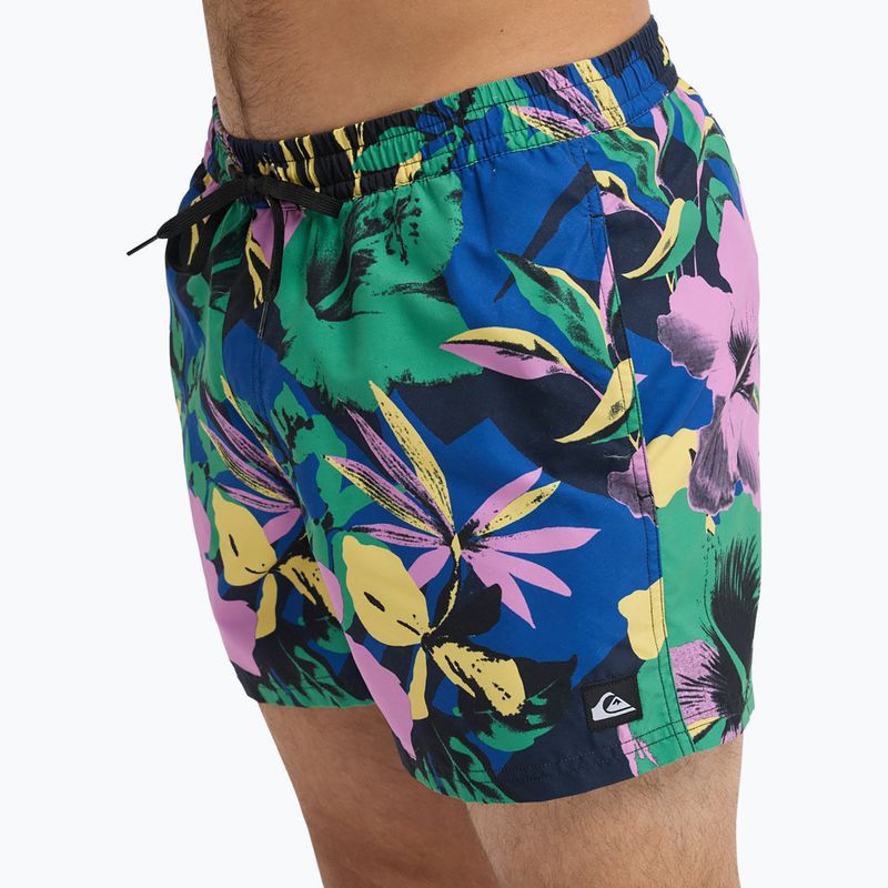 Pánske plavecké šortky Quiksilver Everyday Printed Volley 15" dark navy interact floral 7