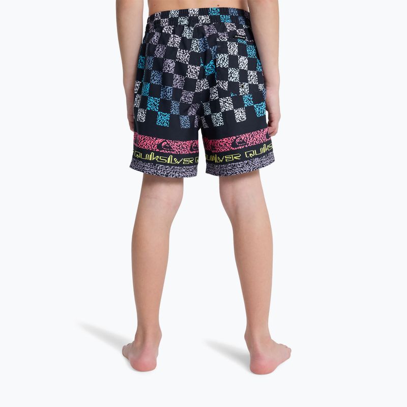 Detské plavecké šortky Quiksilver Everyday Printed Volley 14" dark navy next gen 4