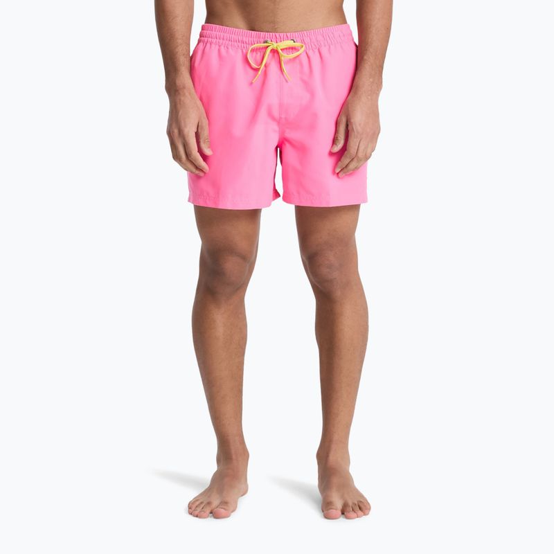 Pánske plavecké šortky Quiksilver Everyday Solid Volley 15" pink lemonade 3