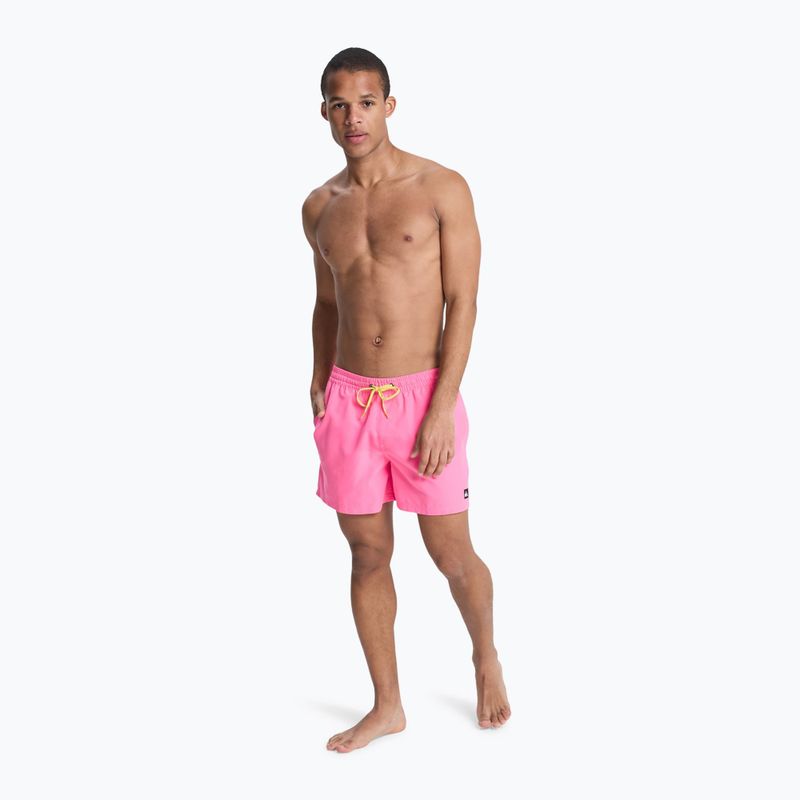 Pánske plavecké šortky Quiksilver Everyday Solid Volley 15" pink lemonade 4