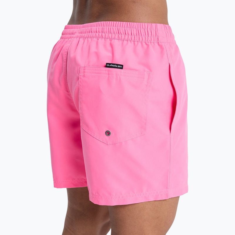 Pánske plavecké šortky Quiksilver Everyday Solid Volley 15" pink lemonade 8