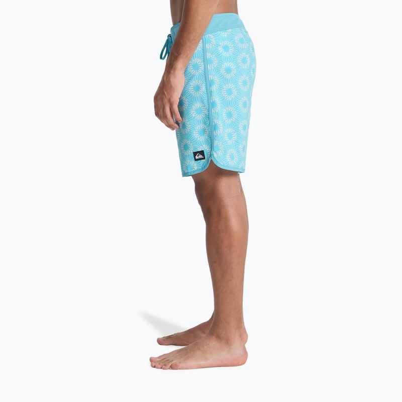 Pánske plavecké šortky Quiksilver Surfsilk Scallop 18" aqua ocean mayhem 6
