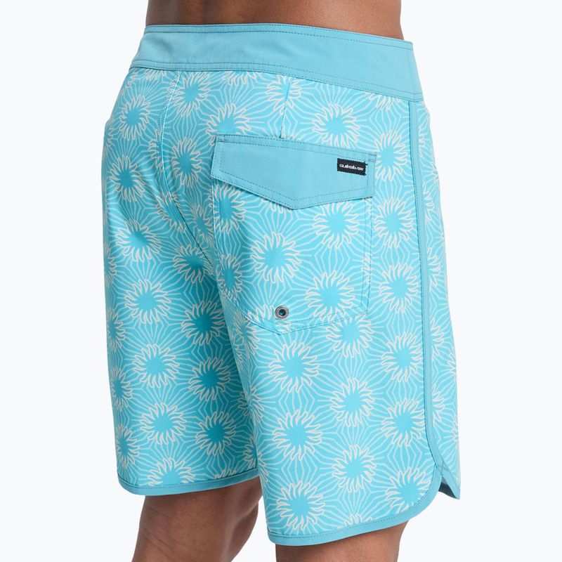 Pánske plavecké šortky Quiksilver Surfsilk Scallop 18" aqua ocean mayhem 8