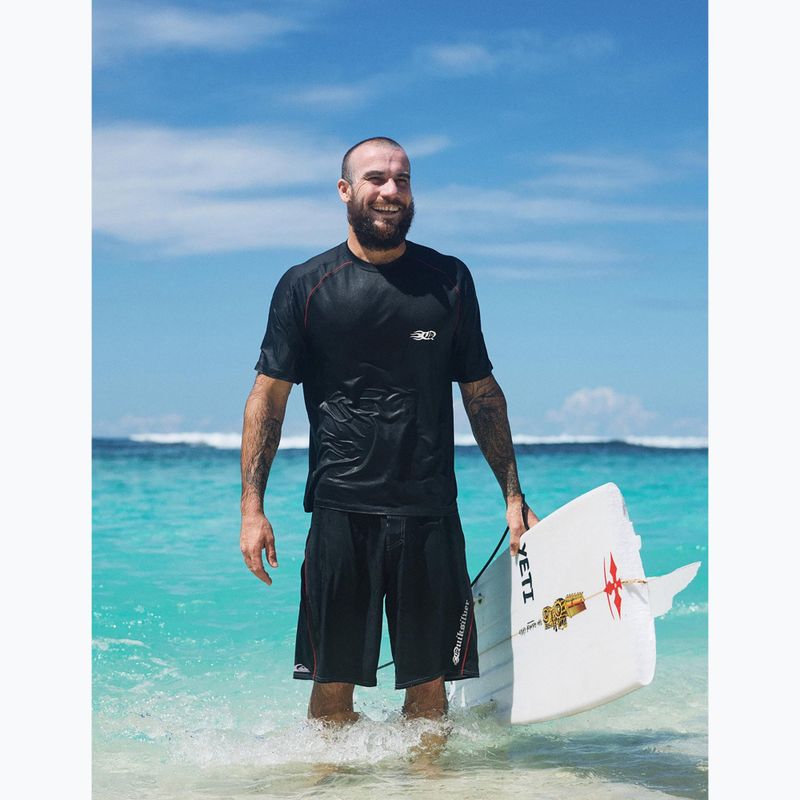 Pánske plavecké tričko Quiksilver Mercury Americana Surf black 7