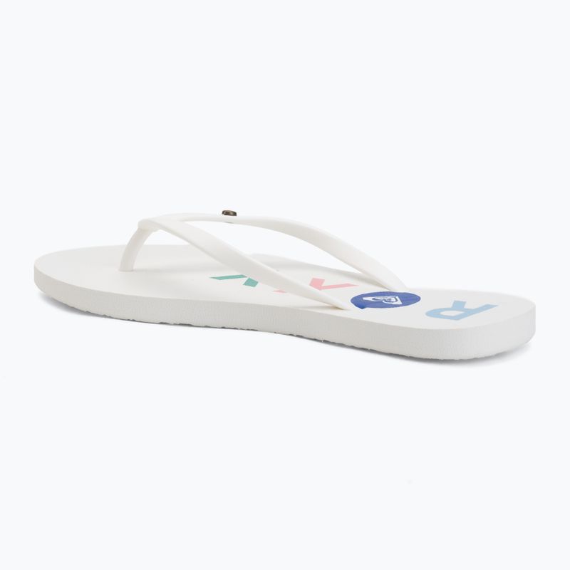 Dámske žabky ROXY Sandy III white multi 1 3