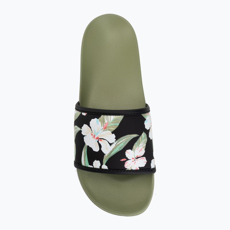 Dámske šľapky ROXY Slippy IV oil green 5