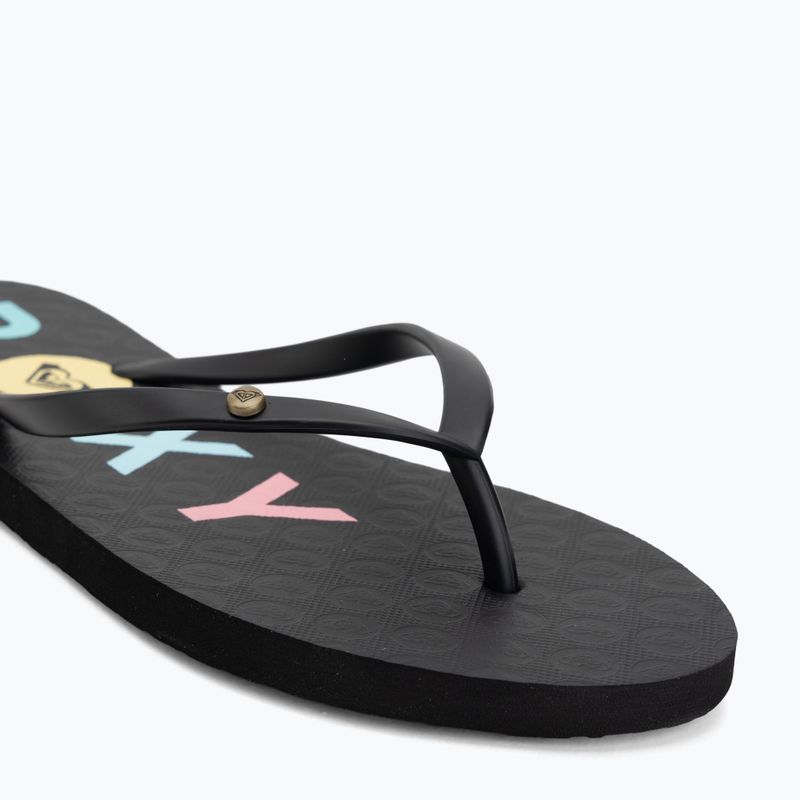 Žabky dámske ROXY Sandy III black/rainbow 7