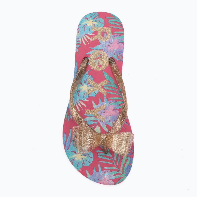 Detské žabky ROXY Lulu IV pink multi camo 5